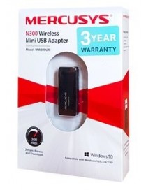 MERCUSYS Wireless Mini USB Adapter MW300UM, 300Mbps, Ver. 3