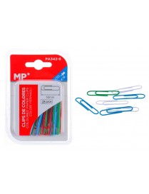 MP πλαστικοποιημένοι συνδετήρες PA342-6, 50mm, 25τμχ, χρωματιστοί