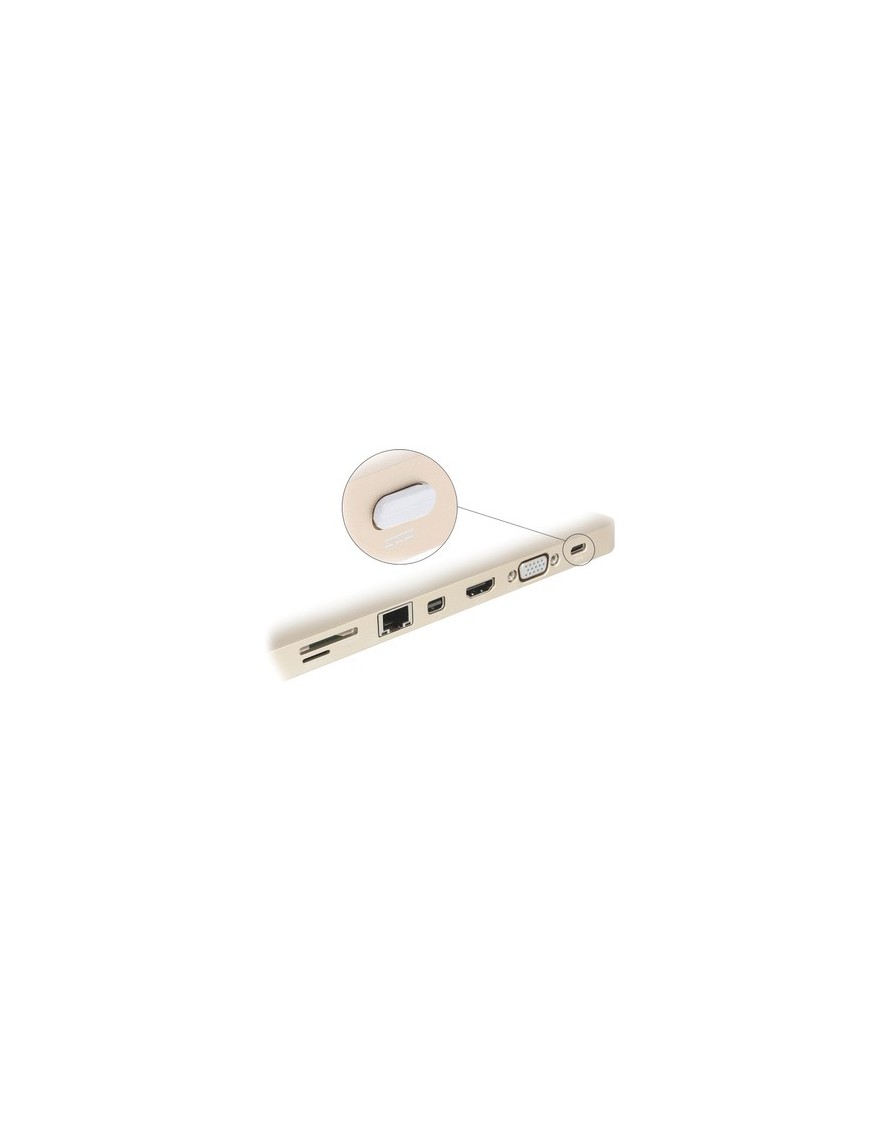 DELOCK κάλυμμα προστασίας για θύρα USB-C 64095, λευκό, 10τμχ