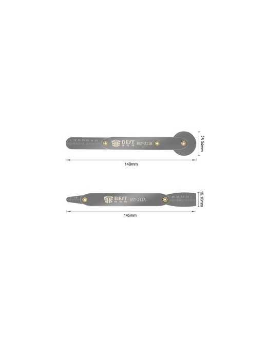 BEST flexible σετ εργαλείων ανοίγματος BST-211AB, μεταλλικά, ακριβείας