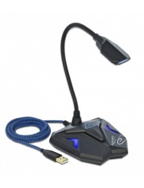 DELOCK Gaming μικρόφωνο 66330, omnidirectional, με mute, USB