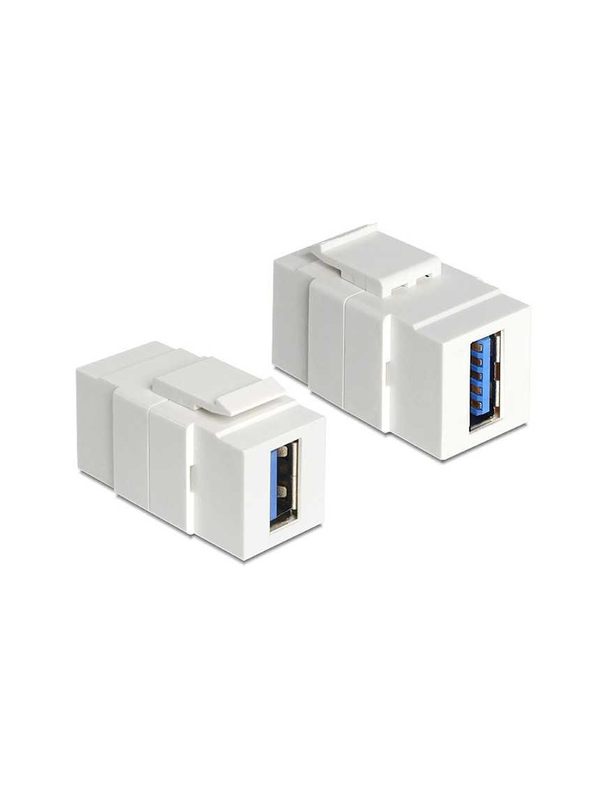 POWERTECH USB 3.0 adapter CAB-N152 για patch panel, λευκό