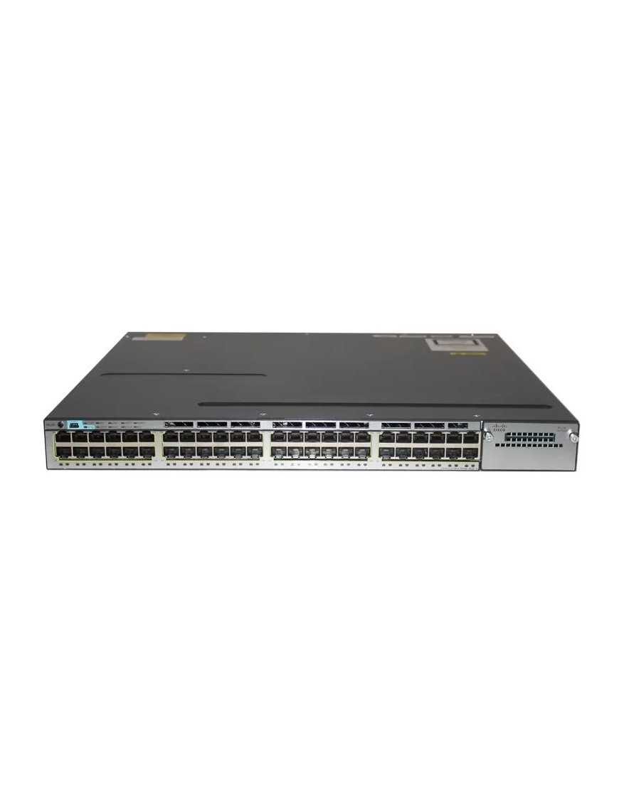 CISCO used Switch Catalyst WS-C3750X-48PF-S, 48x 10/100/1000 PoE+ Ports