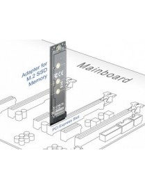 DELOCK Κάρτα Επέκτασης PCI-e σε M.2 Key M 64105, NVMe