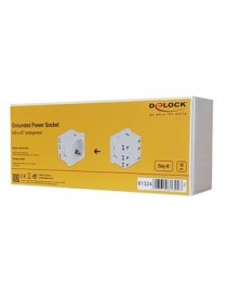 DELOCK module πρίζας ρεύματος Easy 45 81324, 45°, 45x45mm, 10τμχ