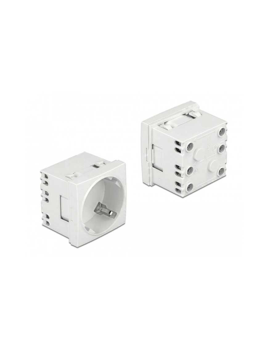 DELOCK module πρίζας ρεύματος Easy 45 81324, 45°, 45x45mm, 10τμχ