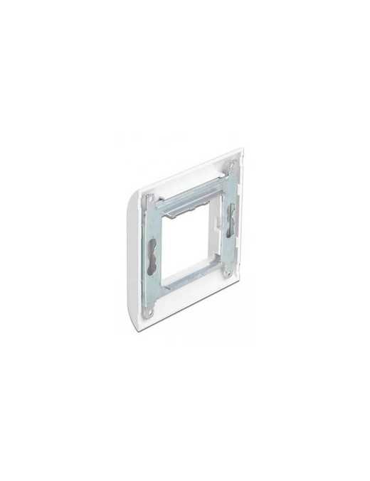 DELOCK module βάση πρίζας με frame Easy 45 81300, 80x80mm, λευκό