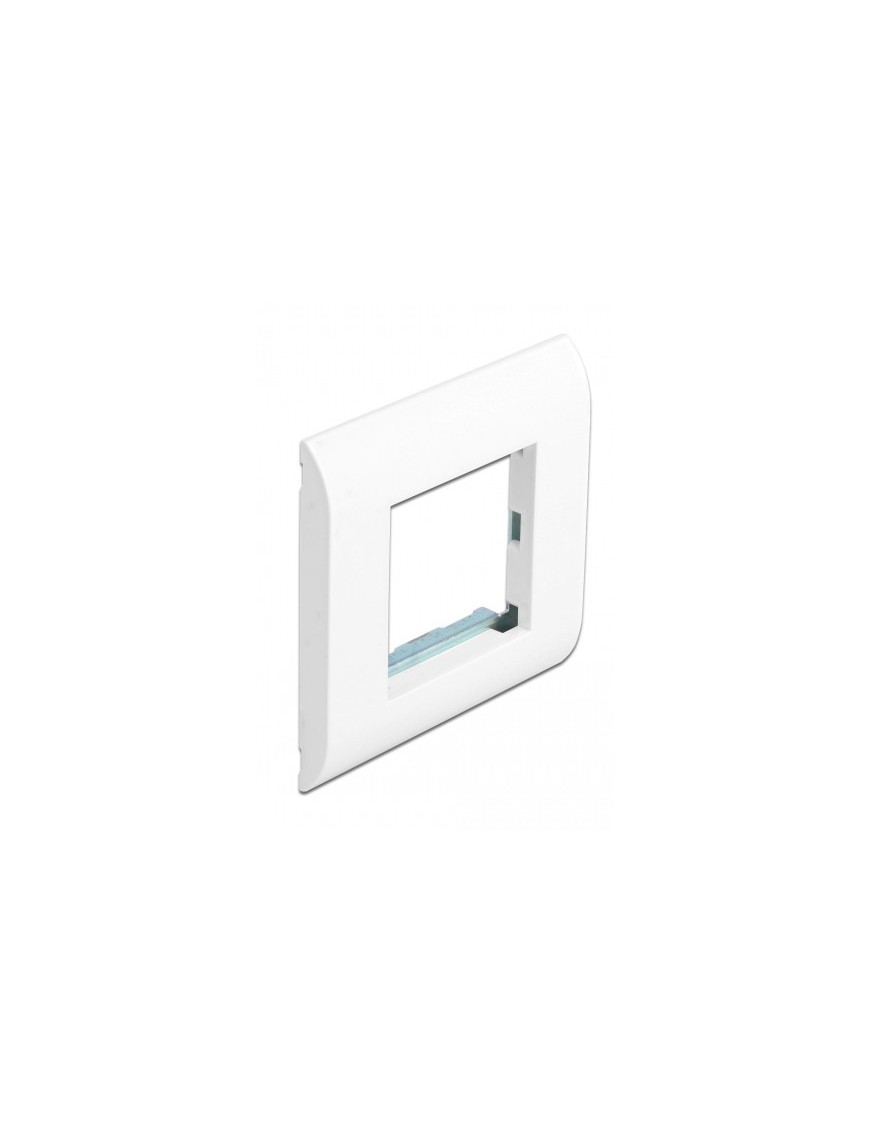 DELOCK module βάση πρίζας με frame Easy 45 81300, 80x80mm, λευκό