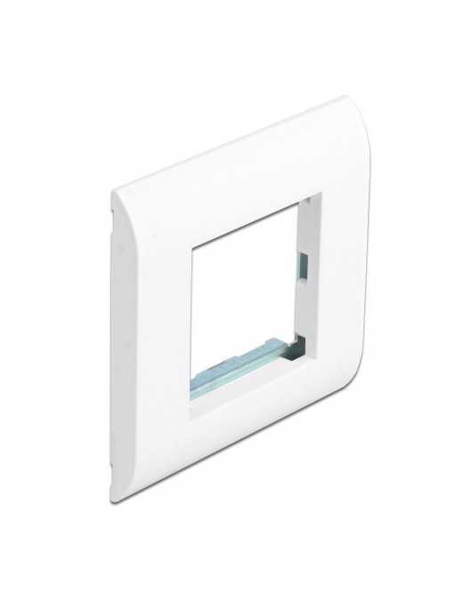 DELOCK module βάση πρίζας με frame Easy 45 81300, 80x80mm, λευκό