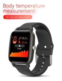 ΙΝΤΙΜΕ Smartwatch T98, 1.4" έγχρωμο, IP67, μέτρηση θερμοκρασίας, μαύρο