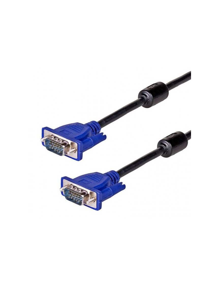 POWERTECH Καλώδιο VGA M-M CAB-G033, Full HD, 2x ferrites, 1.5m, μαύρο