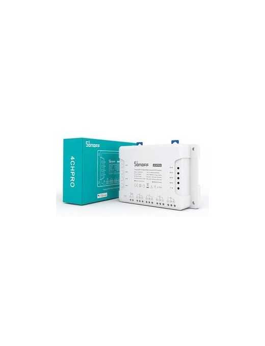 SONOFF Smart Διακόπτης 4CH PRO R3, 4 θέσεων, 40A, RF control, λευκός