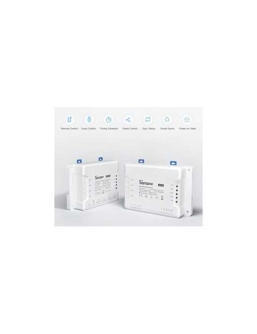 SONOFF Smart Διακόπτης 4CH PRO R3, 4 θέσεων, 40A, RF control, λευκός