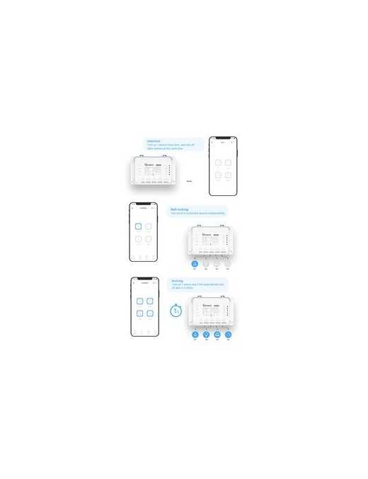 SONOFF Smart Διακόπτης 4CH PRO R3, 4 θέσεων, 40A, RF control, λευκός
