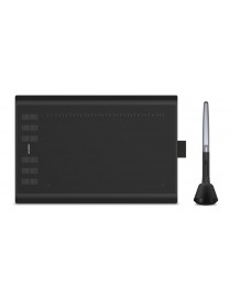 HUION pen tablet H1060P 10 x 6.25", battery-free pen, 16 πλήκτρα, μαύρο