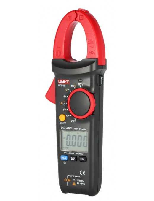 UNI-T πολύμετρο & αμπεροτσιμπίδα UT213C, 400A AC/DC, NCV, True RMS
