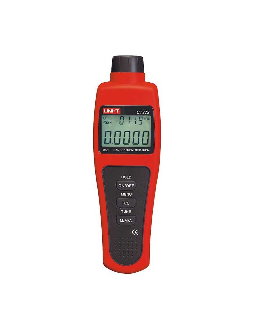 UNI-T ταχόμετρο UT372, με οθόνη LCD, USB