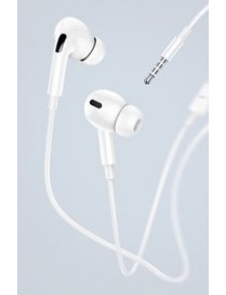 USAMS earphones με μικρόφωνο EP-41, 3.5mm, 10mm, 1.2m, λευκά