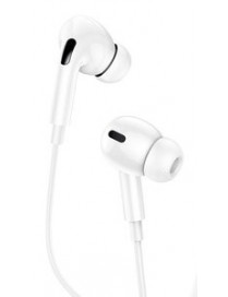 USAMS earphones με μικρόφωνο EP-41, 3.5mm, 10mm, 1.2m, λευκά