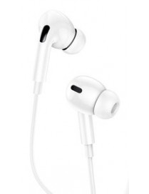 USAMS earphones με μικρόφωνο EP-41, USB Type-C, 10mm, 1.2m, λευκά