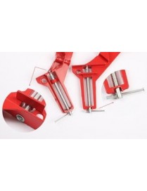 POWERTECH γωνιακός σφιγκτήρας 90° TOOL-0024, 100mm, κόκκινος