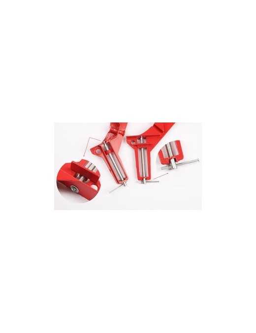 POWERTECH γωνιακός σφιγκτήρας 90° TOOL-0024, 100mm, κόκκινος