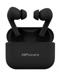 HIFUTURE earphones TrueAir ANC, true wireless, με θήκη φόρτισης, μαύρα