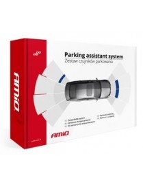 AMIO σύστημα παρκαρίσματος 01566, 4 λευκοί αισθητήρες, LED indicator