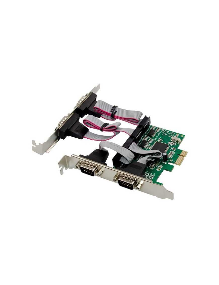 POWERTECH κάρτα επέκτασης PCIe σε 4x RS232 ST310, CH384L