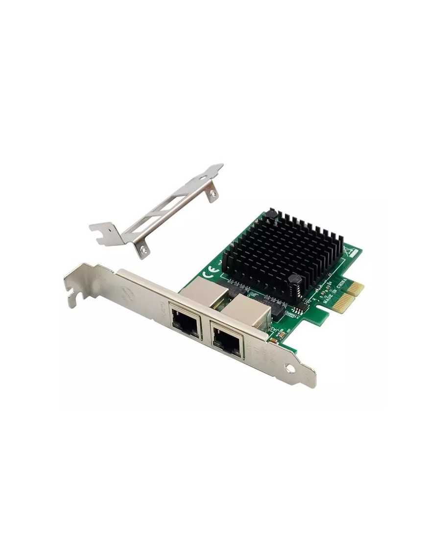 POWERTECH κάρτα επέκτασης PCIe σε 2x RJ45 Gigabit ST7279, JL82571GB