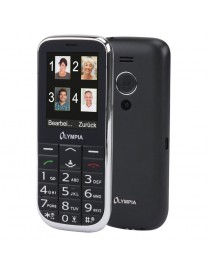 Olympia JOY II Black GR (Ελληνικό Μενού) Κινητό τηλέφωνο για ηλικιωμένους με κουμπί SOS, κάμερα και Bluetooth