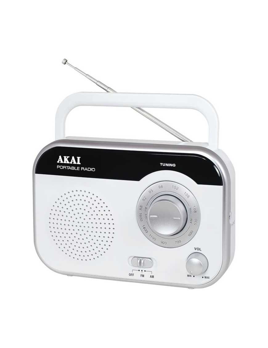 Akai PR003A-410W Φορητό αναλογικό ραδιόφωνο με είσοδο ακουστικών 1 W
