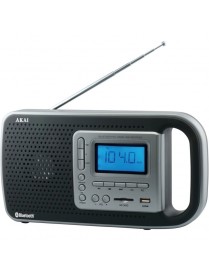 Akai PR005A-420B Φορητό ψηφιακό ραδιόφωνο με Bluetooth, USB και SD