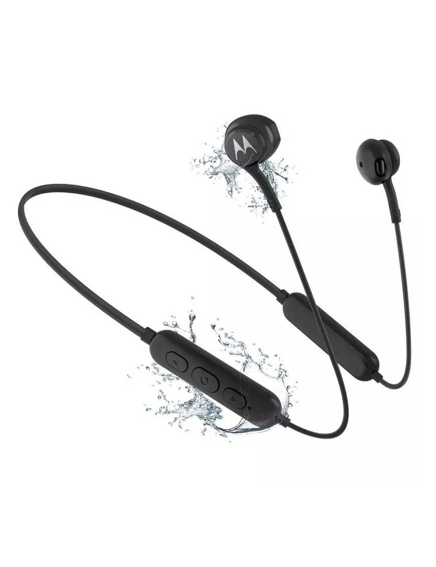 Motorola VERVE RAP 105 Μαύρο Αδιάβροχα ασύρματα Bluetooth Handsfree ακουστικά με neck-band