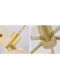 POWERTECH πολύφωτο φωτιστικό οροφής HLL-0025, 9x G9, μεταλλικό, χρυσό