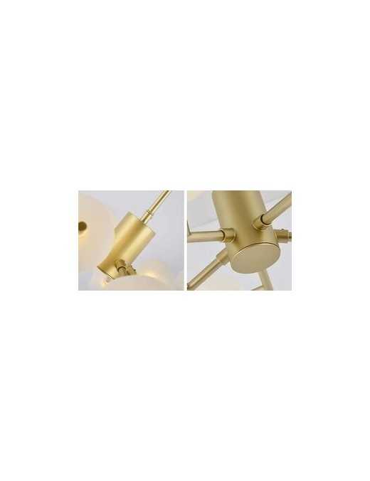 POWERTECH πολύφωτο φωτιστικό οροφής HLL-0025, 9x G9, μεταλλικό, χρυσό