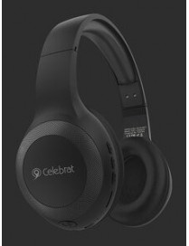 CELEBRAT headphones με μικρόφωνο A23-ΒΚ, bluetooth, 40mm, μαύρο