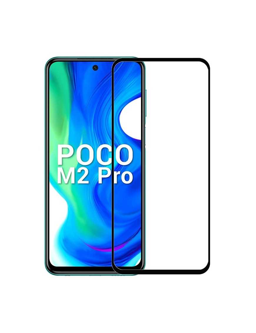 POWERTECH Tempered Glass 5D, full glue, Xiaomi Poco M2 Pro 2020, μαύρο