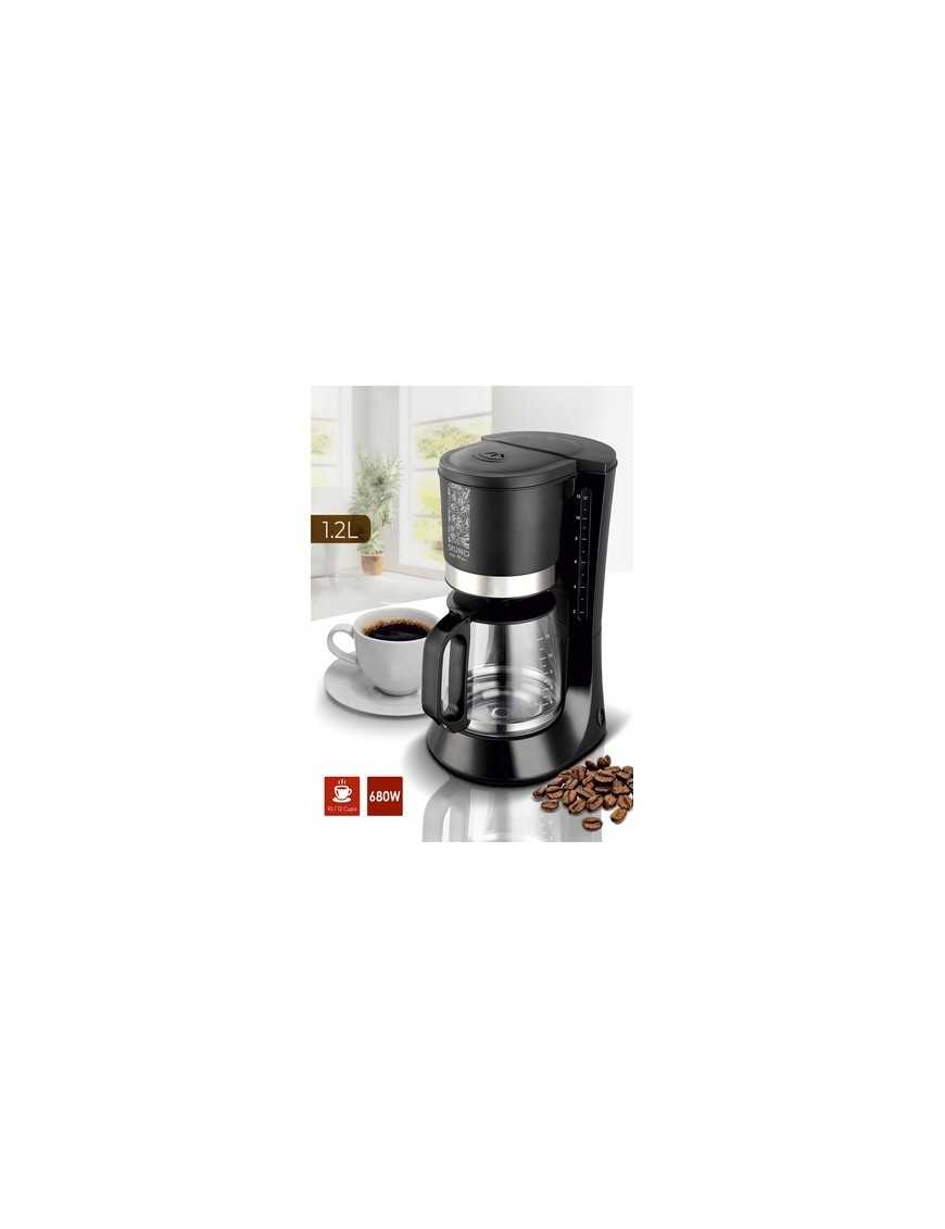 BRUNO καφετιέρα φίλτρου BRN-0086, 680W, έως 12 φλυτζάνια, 1.2L, μαύρη