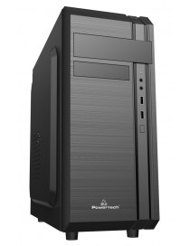 POWERTECH PC Case PT-849, 2x USB 2.0, 1x 80mm fan, με PSU 500W