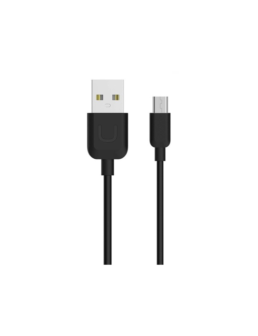 USAMS Καλώδιο USB σε Micro USB US-SJ098 U-Turn, 1m, μαύρο