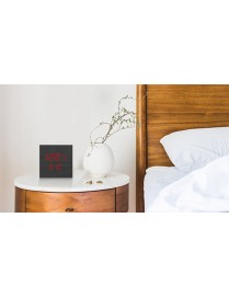 LTC ψηφιακό ρολόι LXLTC07 με ξυπνητήρι & θερμόμετρο, επιτραπέζιο, μαύρο
