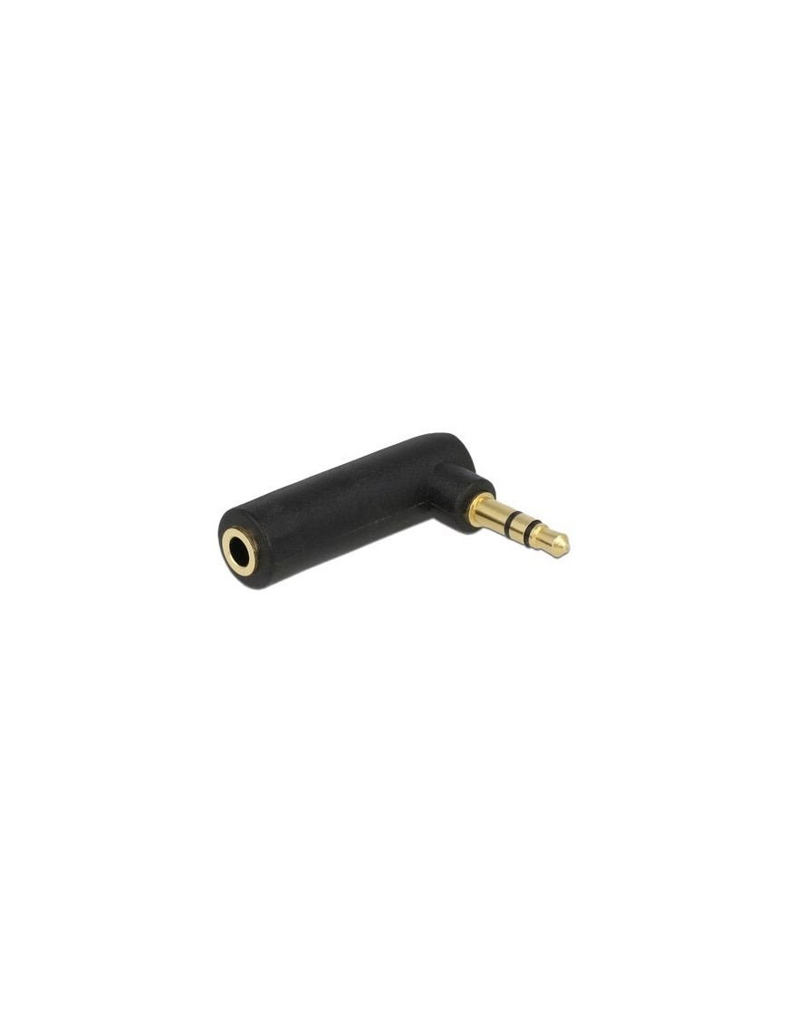 DELOCK αντάπτορας 3.5mm αρσενικό σε 3.5mm θηλυκό 65364, 3pin, γωνιακός