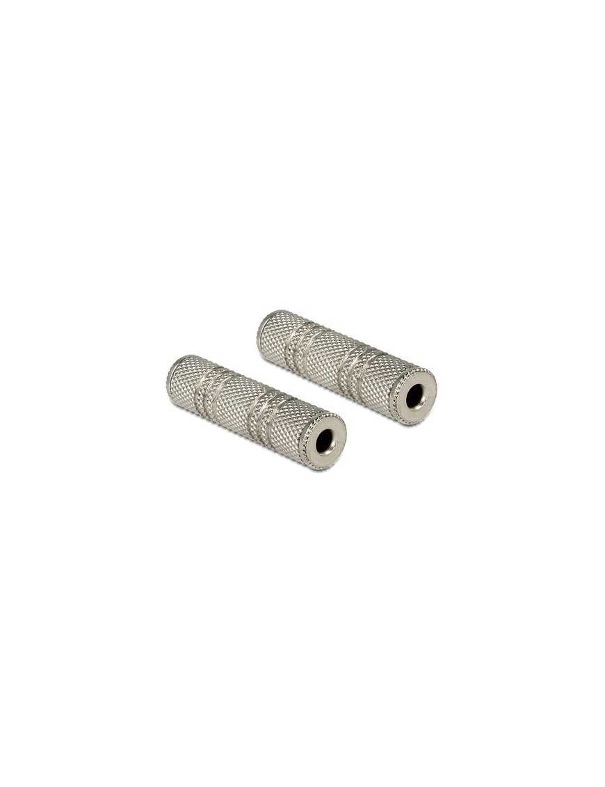 DELOCK Αντάπτορας από 3.5mm σε 3.5mm 65547, μεταλλικός, ασημί