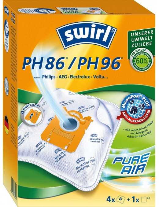 SWIRL PH86 PHILIPS-AEG-ELECTOLUX (54σακούλες+1 φίλτρο)