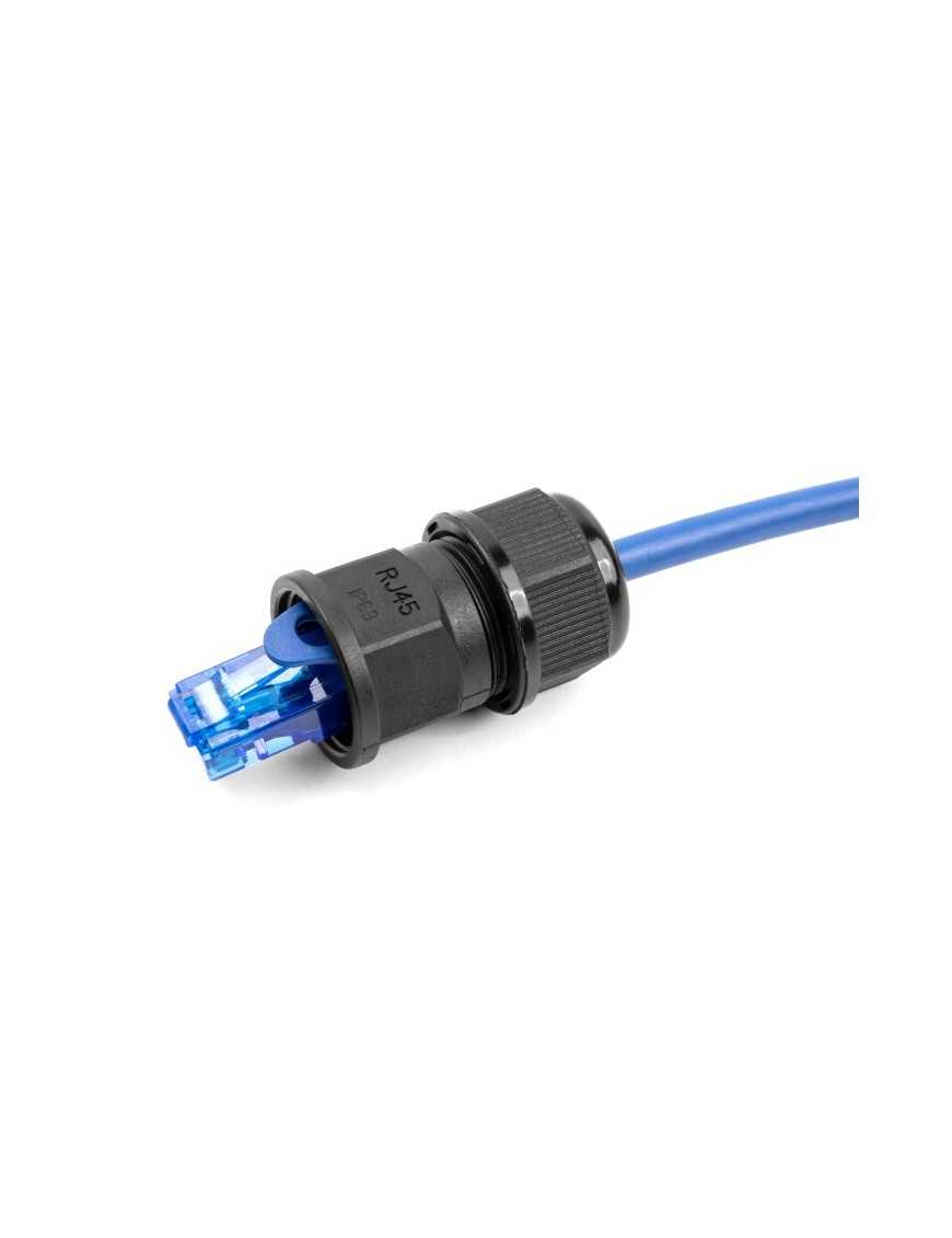 DELOCK σύνδεσμος για RJ45 86995, αδιάβροχος IP67, μαύρος