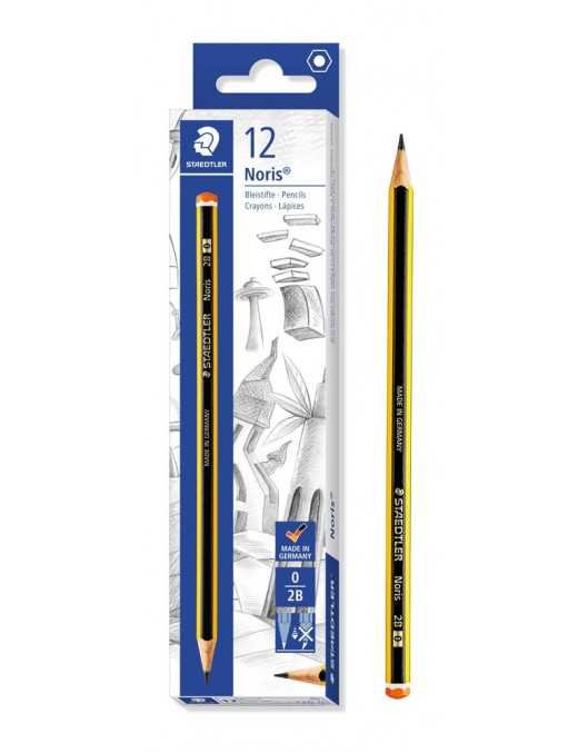 STAEDTLER ξύλινο μολύβι Noris 120-0, εξάγωνο, 2B0, 12τμχ STAEDTLER ξύλινο μολύβι Noris 120-0, εξάγωνο, 2B0, 12τμχ
