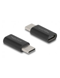 DELOCK αντάπτορας USB-C 60034, αρσενικό σε θηλυκό, 10Gbps, μαύρος