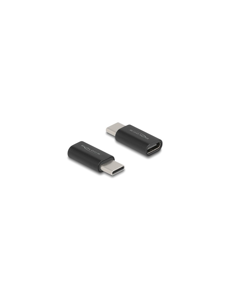 DELOCK αντάπτορας USB-C 60034, αρσενικό σε θηλυκό, 10Gbps, μαύρος