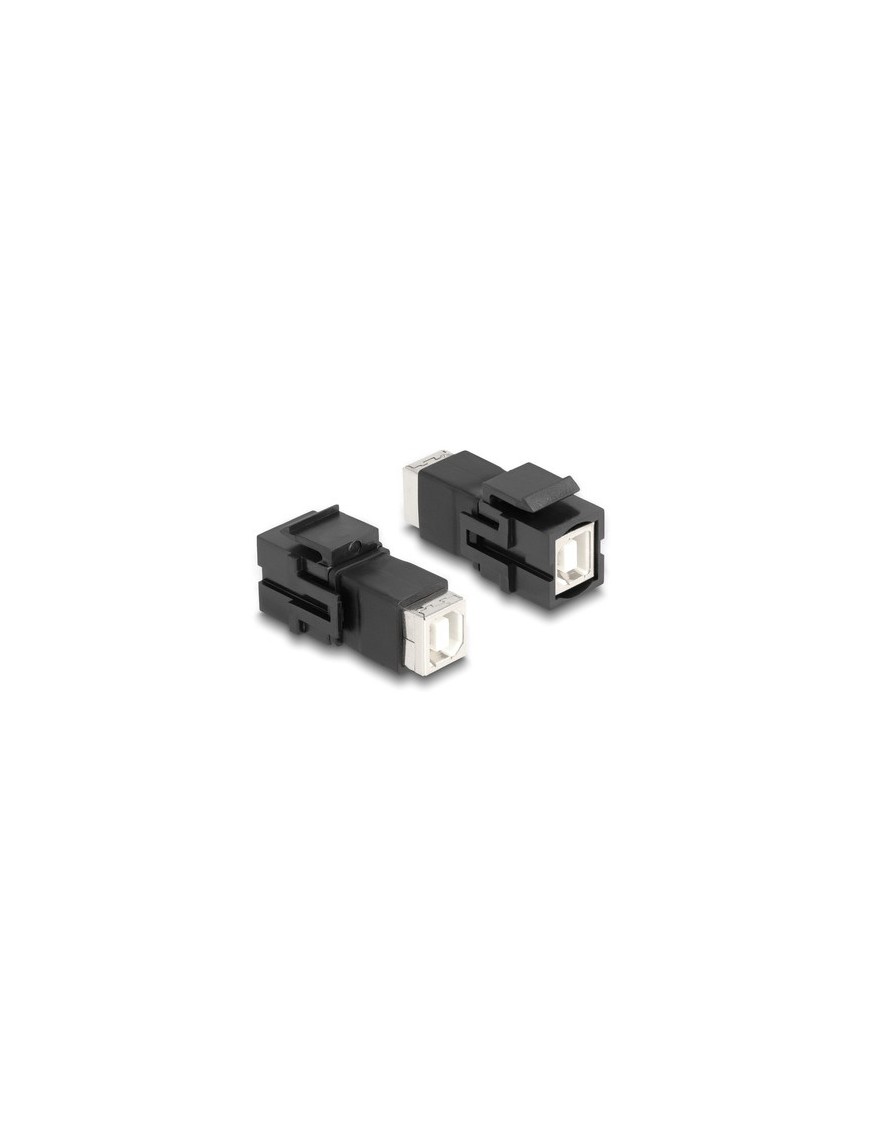 DELOCK Keystone module USB Type-B 86600, θηλυκό σε θηλυκό, μαύρο